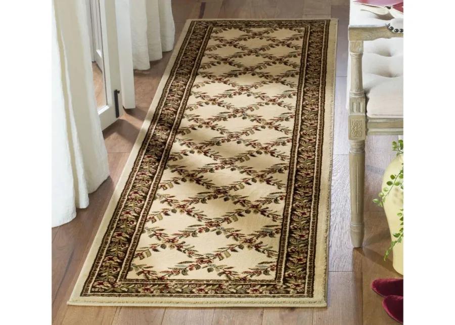 Queensferry Runner Rug in Ivory / Brown by Safavieh