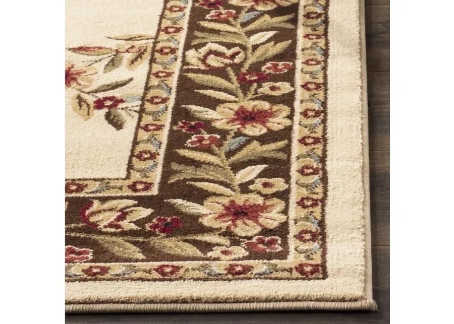 Queensferry Runner Rug in Ivory / Brown by Safavieh