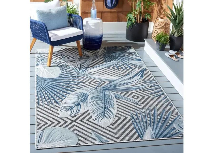 Cabana II Area Rug in Ivory & Navy by Safavieh