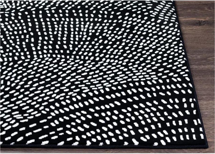 Contempo Area Rug in Black, White by Surya