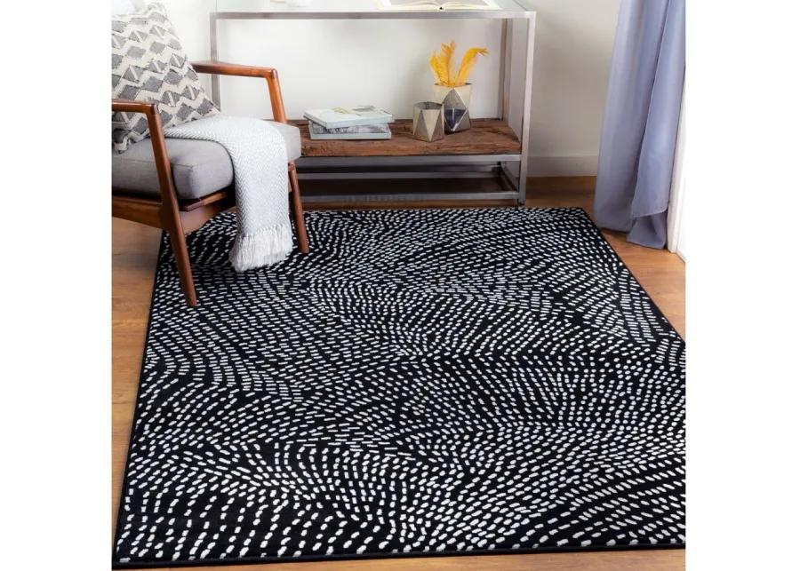 Contempo Area Rug in Black, White by Surya