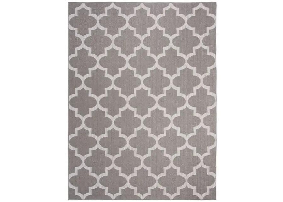 Bermuda Trellis Indoor/Outdoor Area Rug in Gray & Ivory by Safavieh