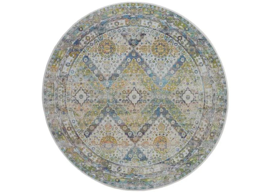 Ankara Global Furniture Area Rug in Blue/Green by Nourison