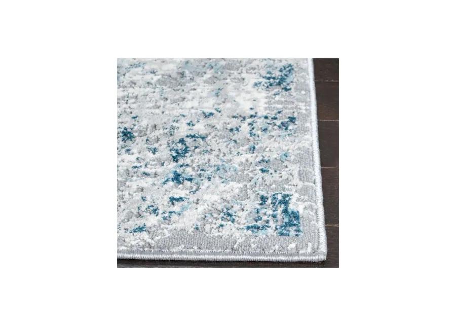 Fernando Square Area Rug in Gray; Blue by Safavieh