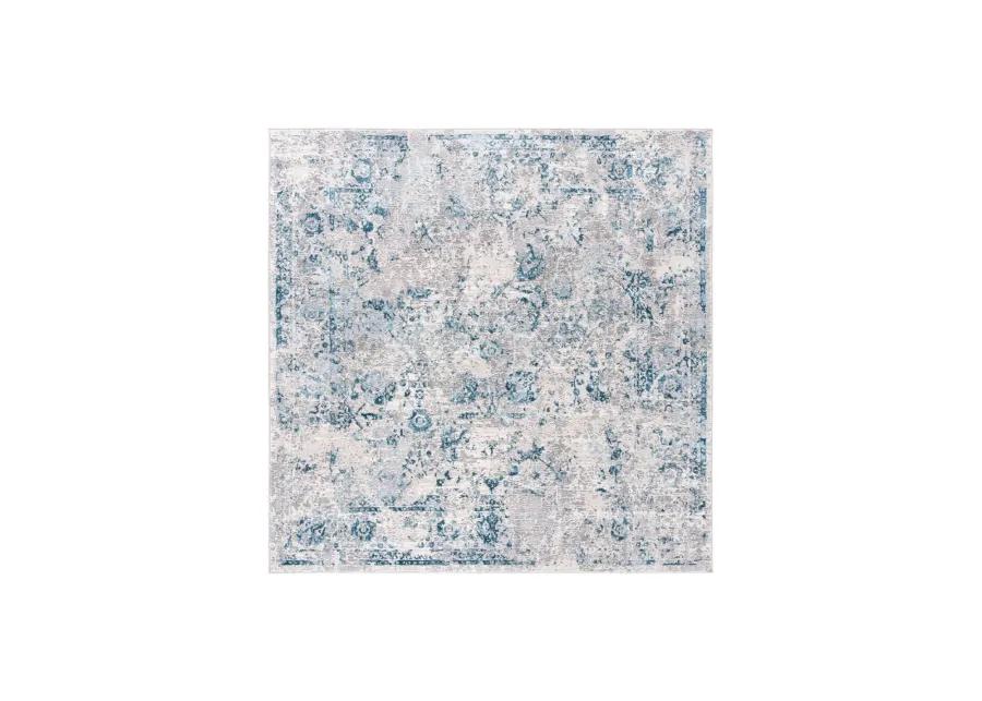 Fernando Square Area Rug in Gray; Blue by Safavieh