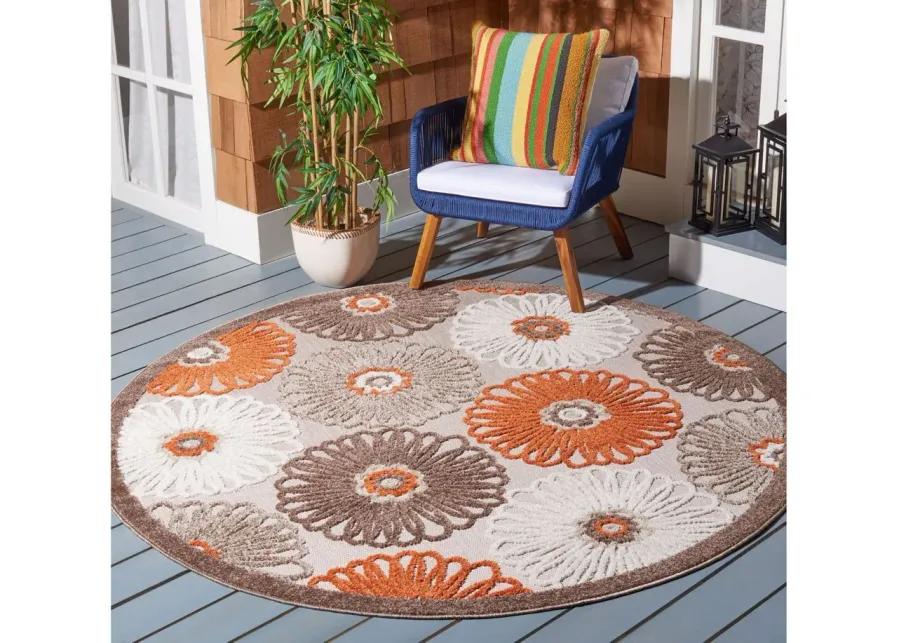 Cabana IV Area Rug in Beige & Orange by Safavieh