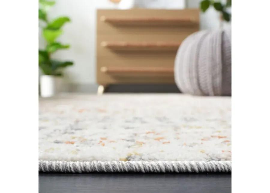 Brookvale Ivory & Gray Area Rug Round in Ivory & Gray by Safavieh