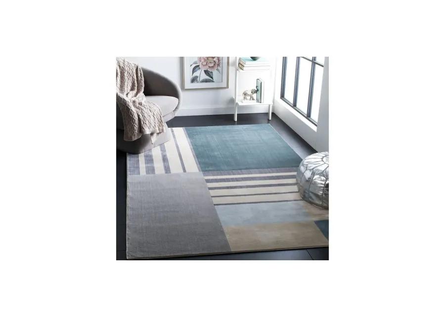 Operan Area Rug in Charcoal/Beige by Safavieh