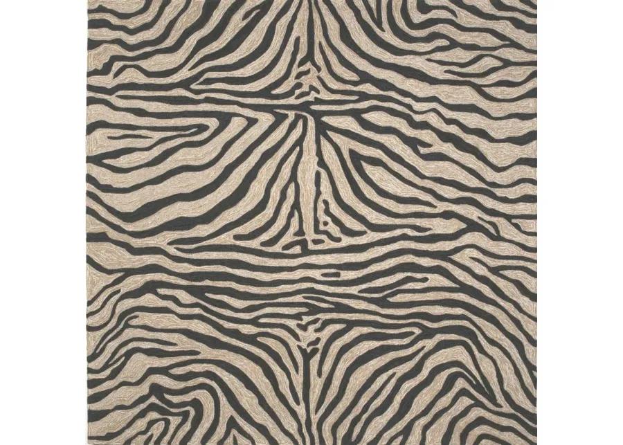 Liora Manne Ravella Zebra Indoor/Outdoor Area Rug in Black;White by Trans-Ocean Import Co Inc