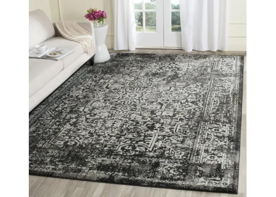 Evoke Area Rug in Black/Gray by Safavieh