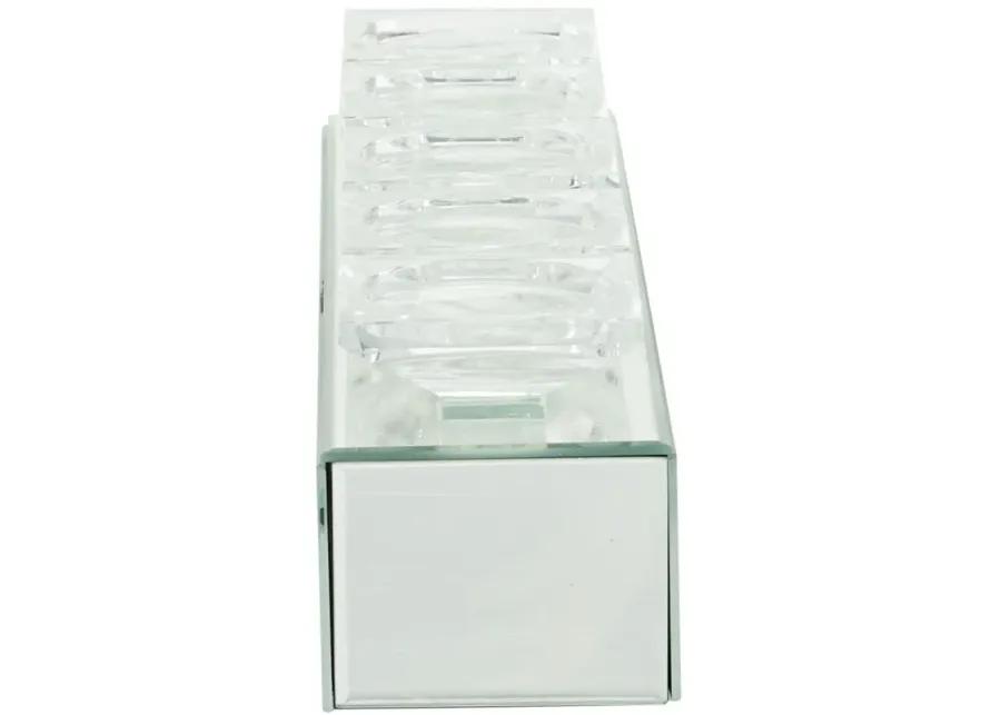 Ivy Collection Warsaw Candle Holder in Clear by UMA Enterprises