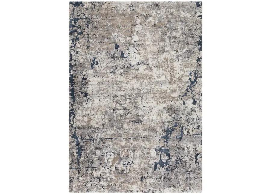 Tuscany Pisa Rug in Denim, Medium Gray, Black, Ivory, Charcoal, Tan, Beige, Dark Blue by Surya