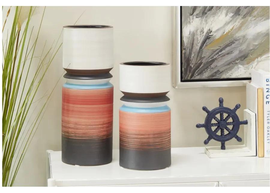 Ivy Collection Skelita Vase Set of 2 in Multi Colored by UMA Enterprises