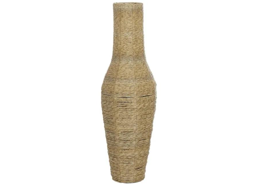 Ivy Collection Oshi Vase in Brown by UMA Enterprises