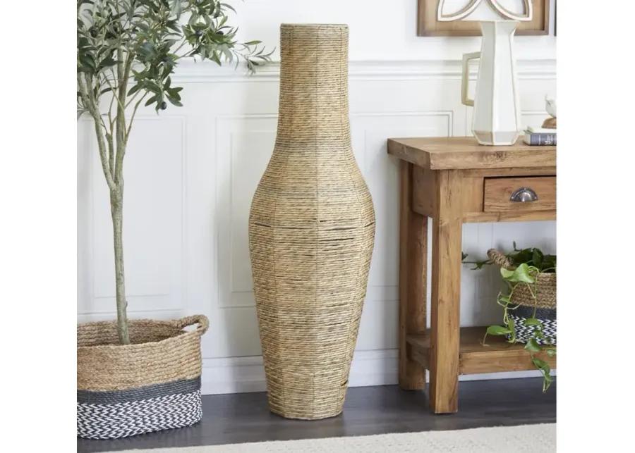 Ivy Collection Oshi Vase in Brown by UMA Enterprises