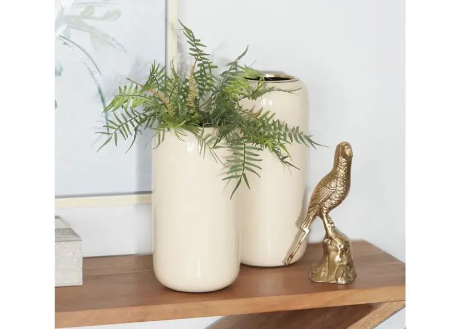 Novogratz Tribute Vase Set of 2 in Cream by UMA Enterprises