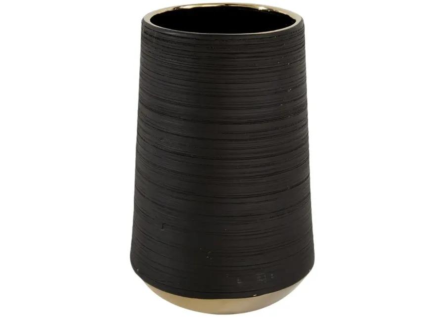 Ivy Collection Topic Vase in Black by UMA Enterprises