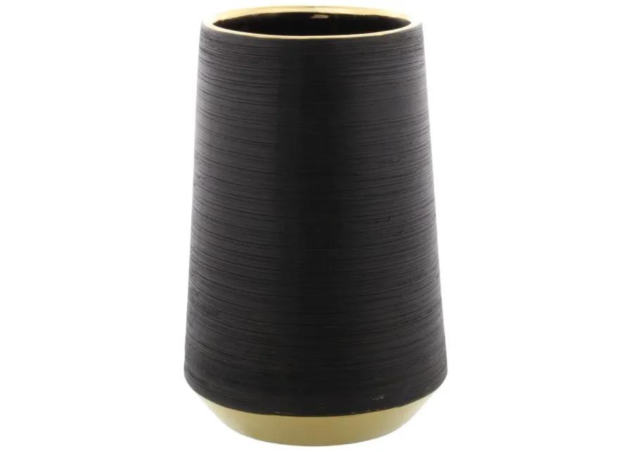 Ivy Collection Topic Vase in Black by UMA Enterprises