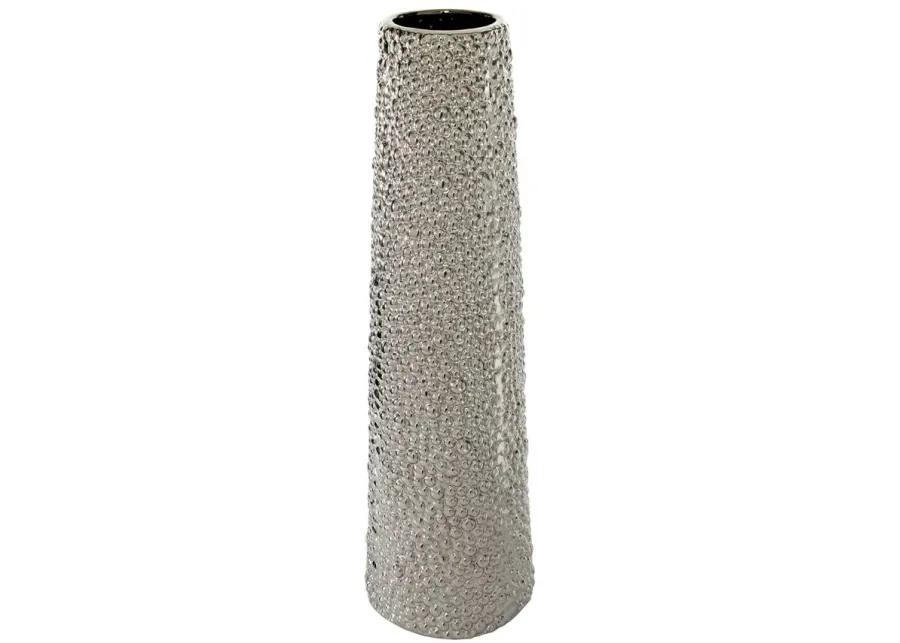 Ivy Collection Dempsey Vase in Silver by UMA Enterprises