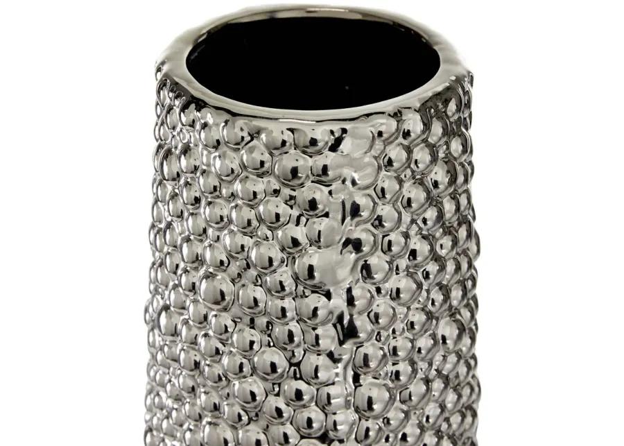 Ivy Collection Dempsey Vase in Silver by UMA Enterprises