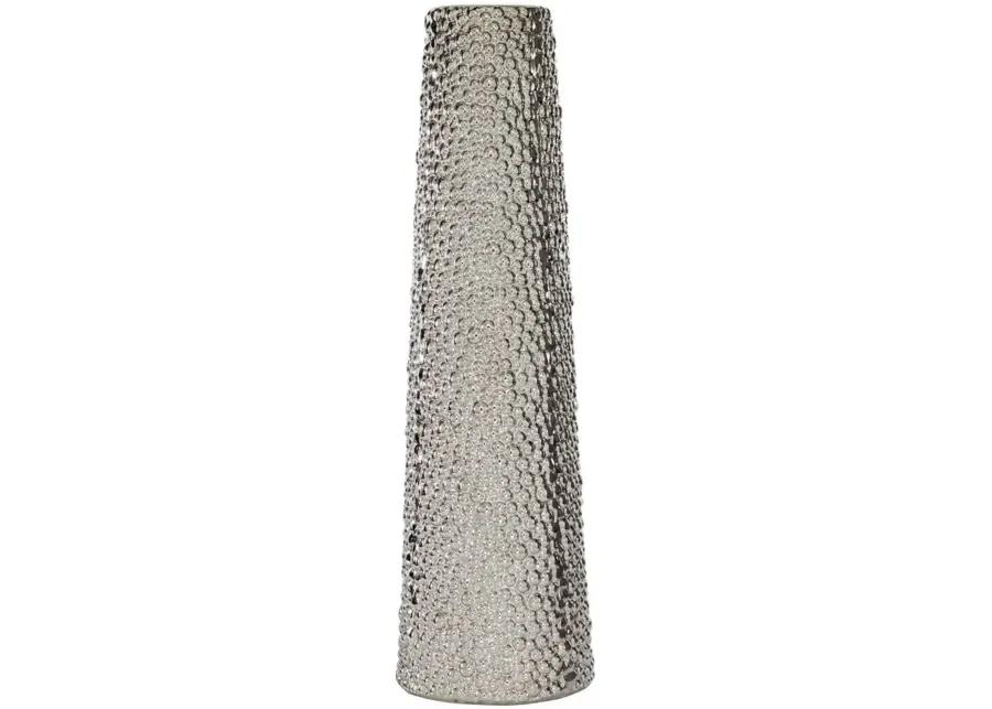 Ivy Collection Dempsey Vase in Silver by UMA Enterprises