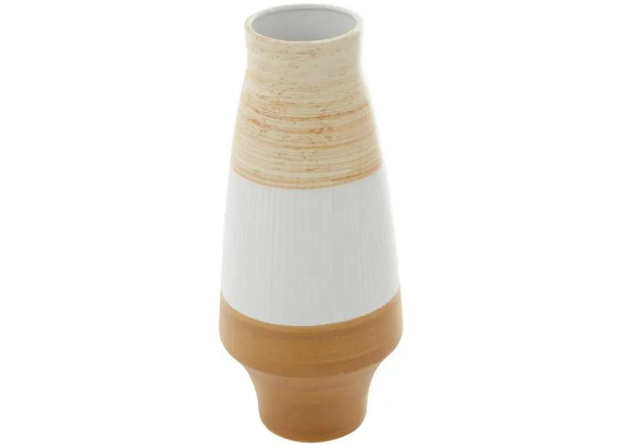 Novogratz Unkrich Vase in Tan by UMA Enterprises