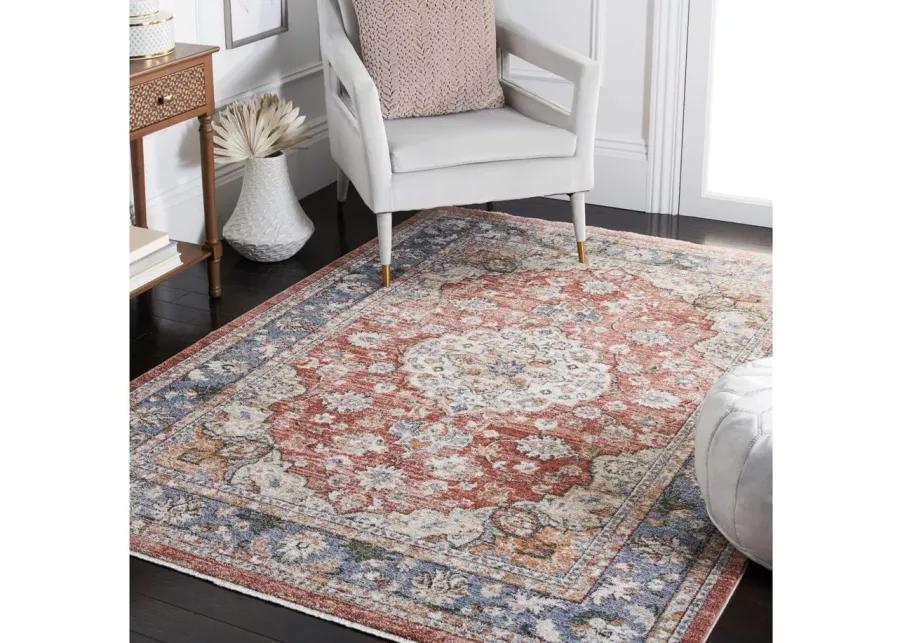 Jasmine Area Rug in Rust & Blue by Safavieh