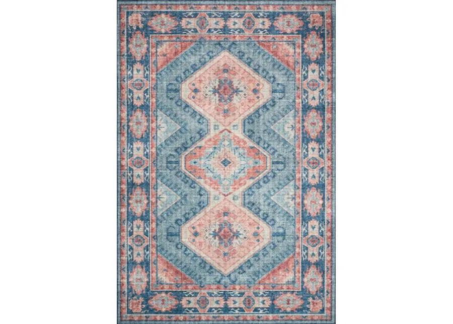 Skye Area Rug in Turquoise/Terracotta by Loloi Rugs