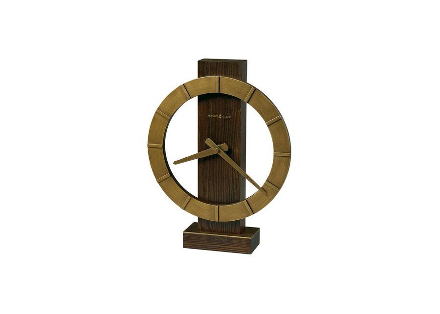 Halo Mantel Clock in Gray;Brown by Howard Miller