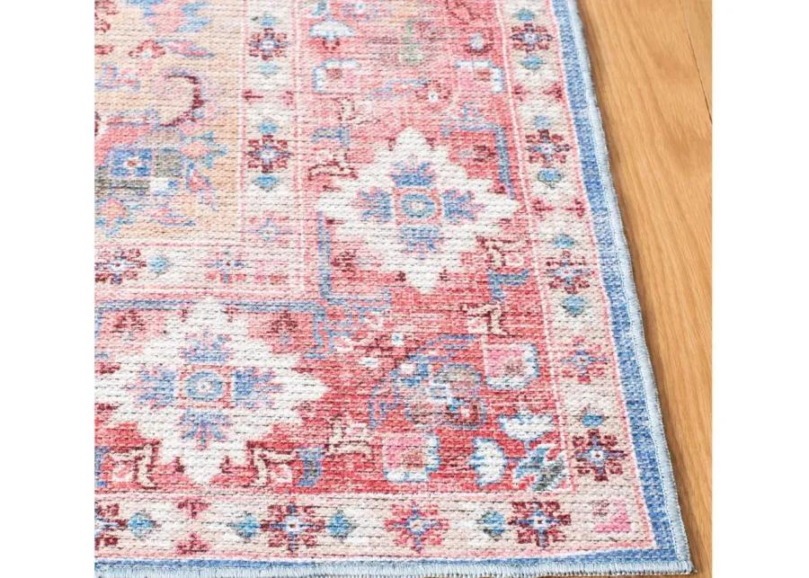 Serapi Area Rug in Blue & Rust by Safavieh