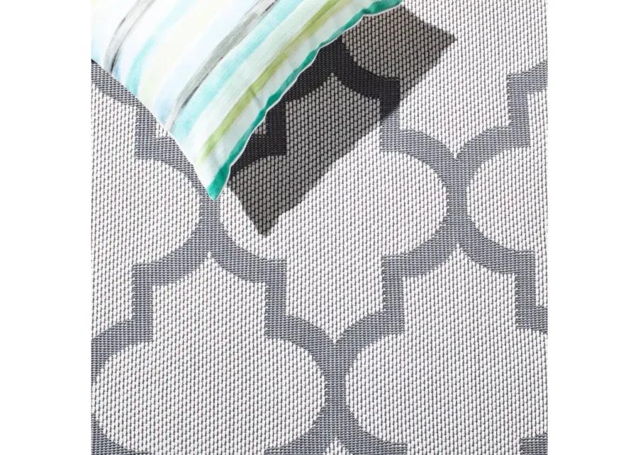 Bermuda Trellis Indoor/Outdoor Area Rug in Ivory & Gray by Safavieh