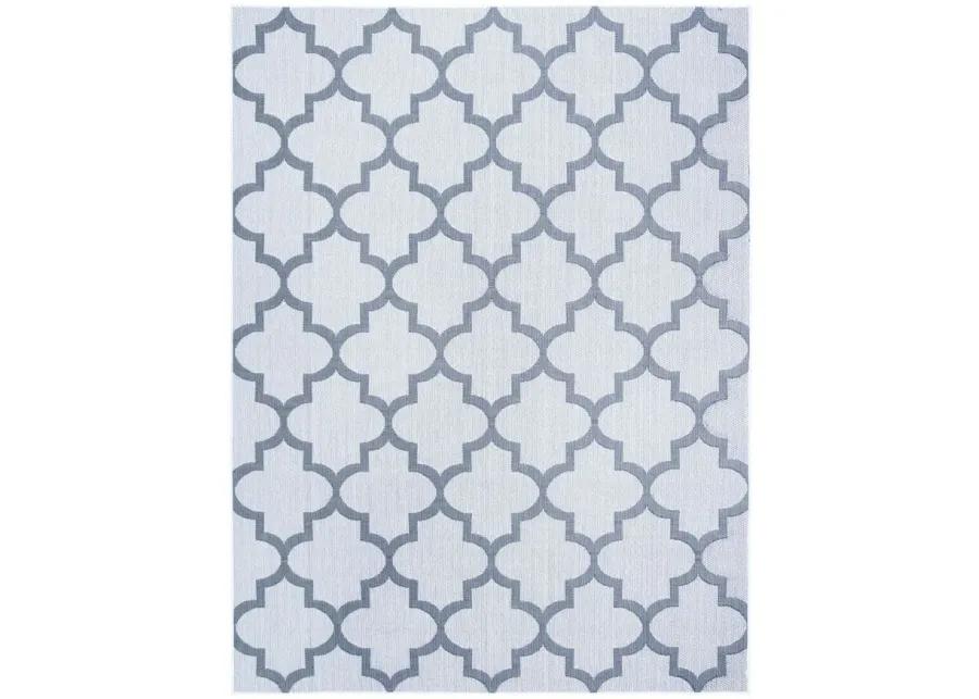 Bermuda Trellis Indoor/Outdoor Area Rug in Ivory & Gray by Safavieh