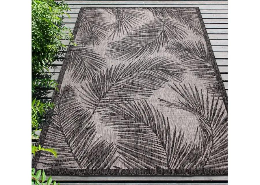 Carmel Fronds Rug in Black by Trans-Ocean Import Co Inc