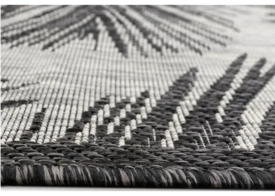 Carmel Fronds Rug in Black by Trans-Ocean Import Co Inc