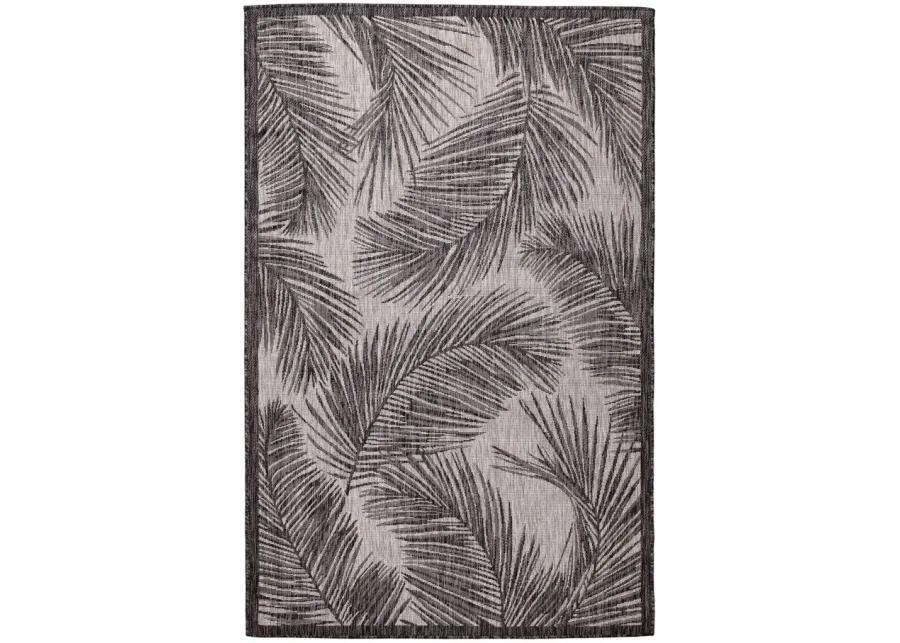 Carmel Fronds Rug in Black by Trans-Ocean Import Co Inc