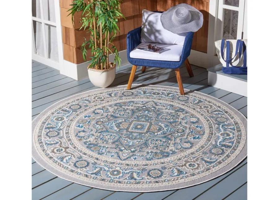 Cabana IV Area Rug in Navy & Gray by Safavieh