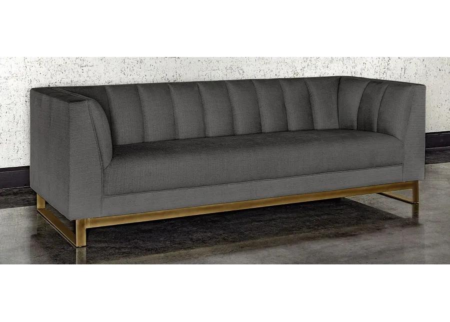 Parker Sofa in Zenith Graphite Gray by Sunpan