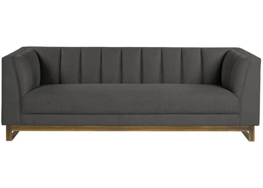 Parker Sofa in Zenith Graphite Gray by Sunpan