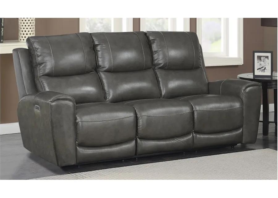 Laurel Power Reclining Sofa in Gray by Steve Silver Co.