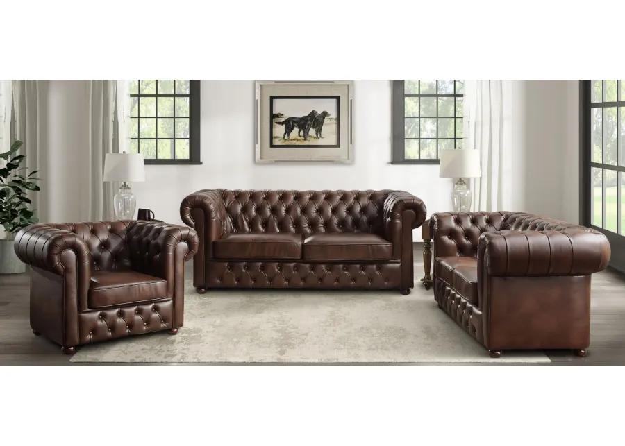 Marie Loveseat in Brown by Homelegance