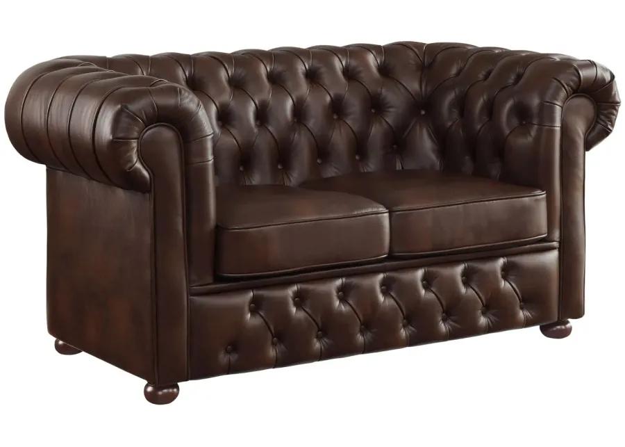 Marie Loveseat in Brown by Homelegance