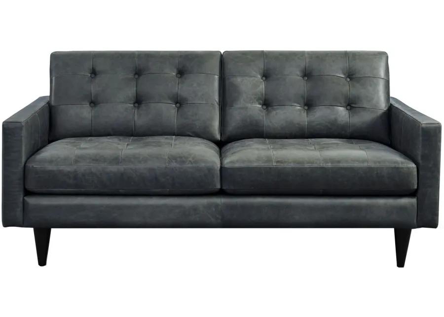 Naples Loveseat in Gray by GTR Leather Inc