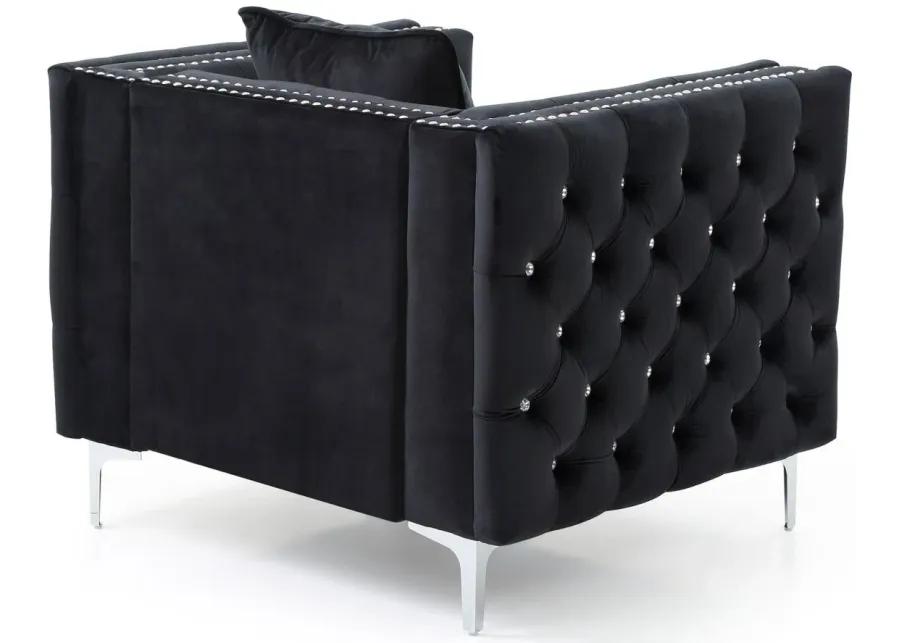 Paige Chair in Black by Glory Furniture