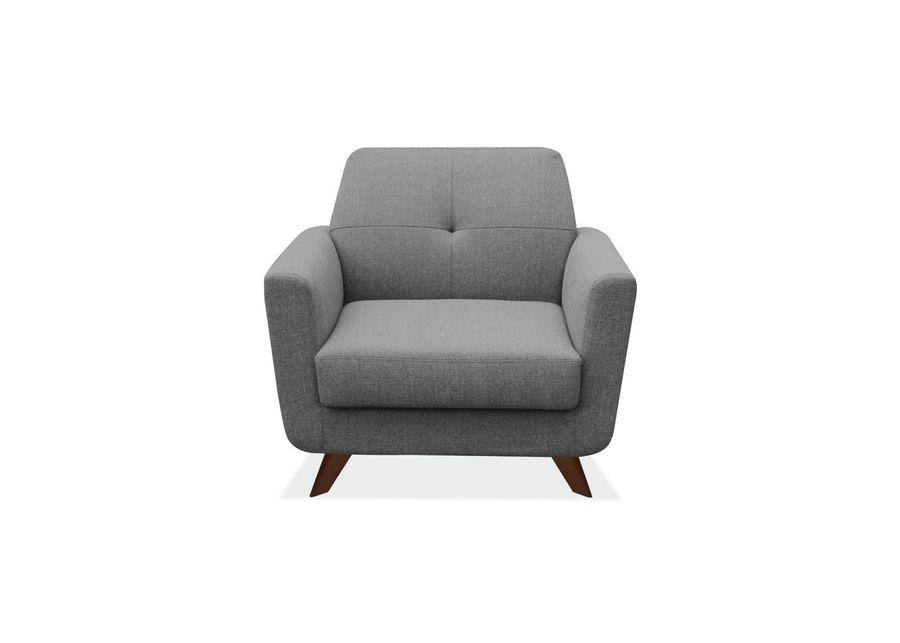 Partridge Club Chair by OfficeSource in Gray Linen; Dark Cherry by Coe Distributors