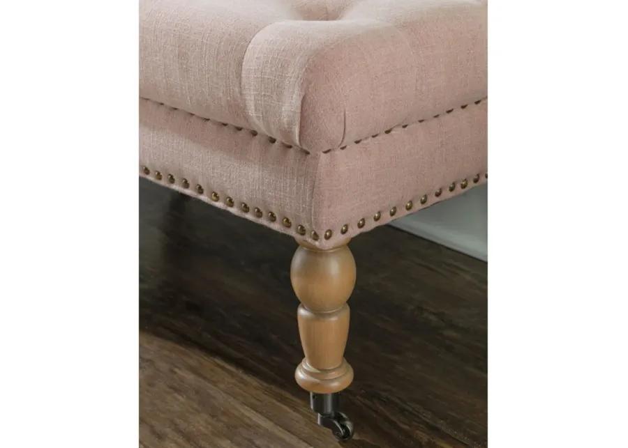Isabelle Bench in Distressed Pink by Linon Home Decor
