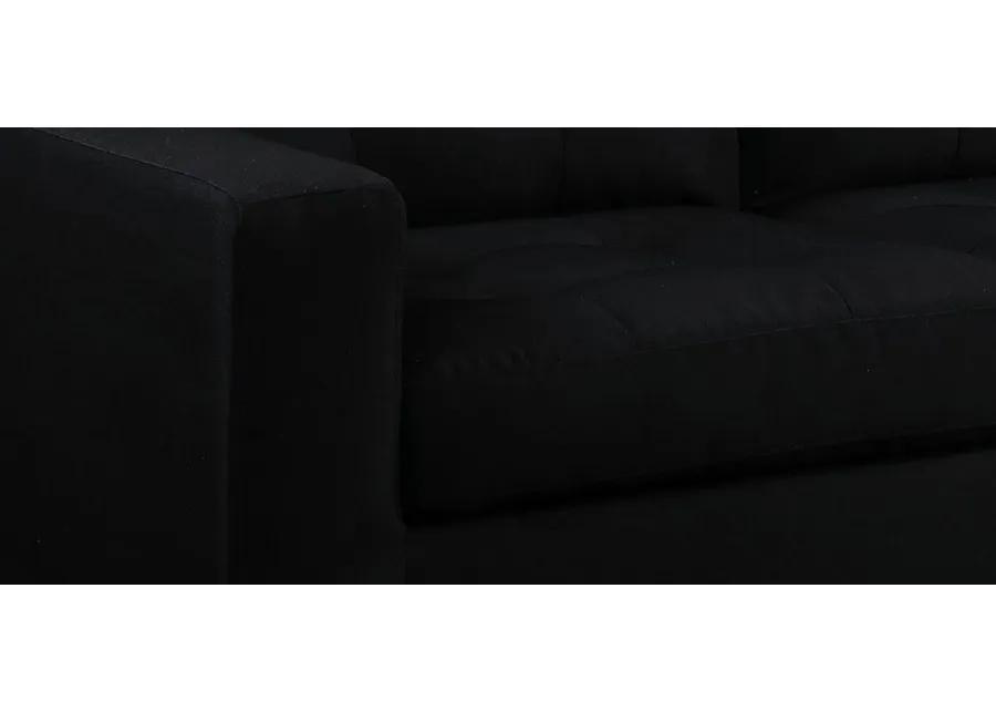 Tierney Sofa in Black by HomeRoots