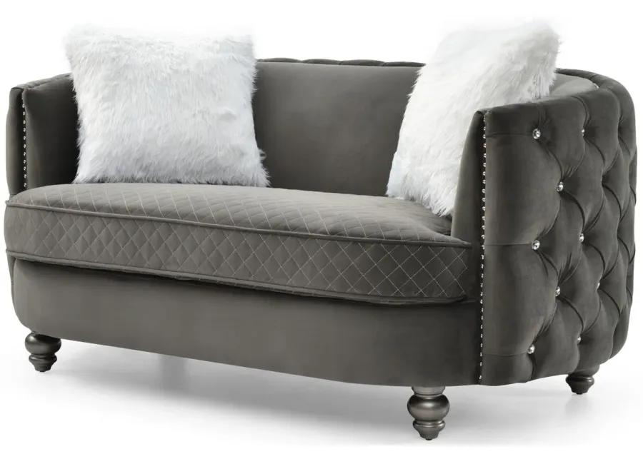 Apollo Loveseat in Gray by Glory Furniture