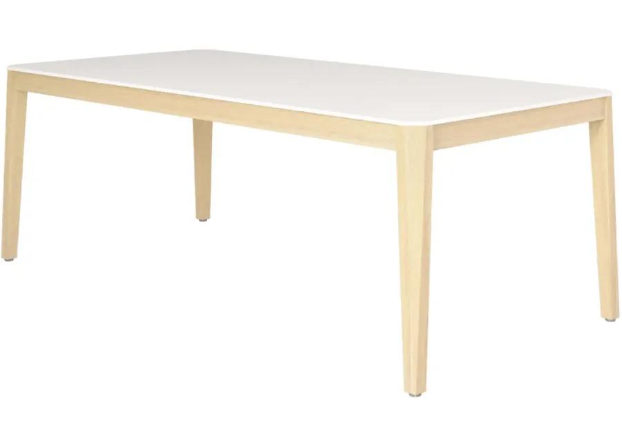 Amazonia Big Outdoor Dining Table in White by International Home Miami