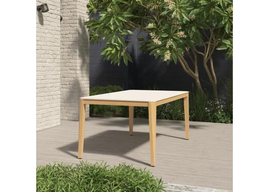 Amazonia Outdoor Dining Table in White by International Home Miami