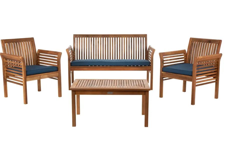 Vlad 4-pc. Patio Set in Forest Green by Safavieh